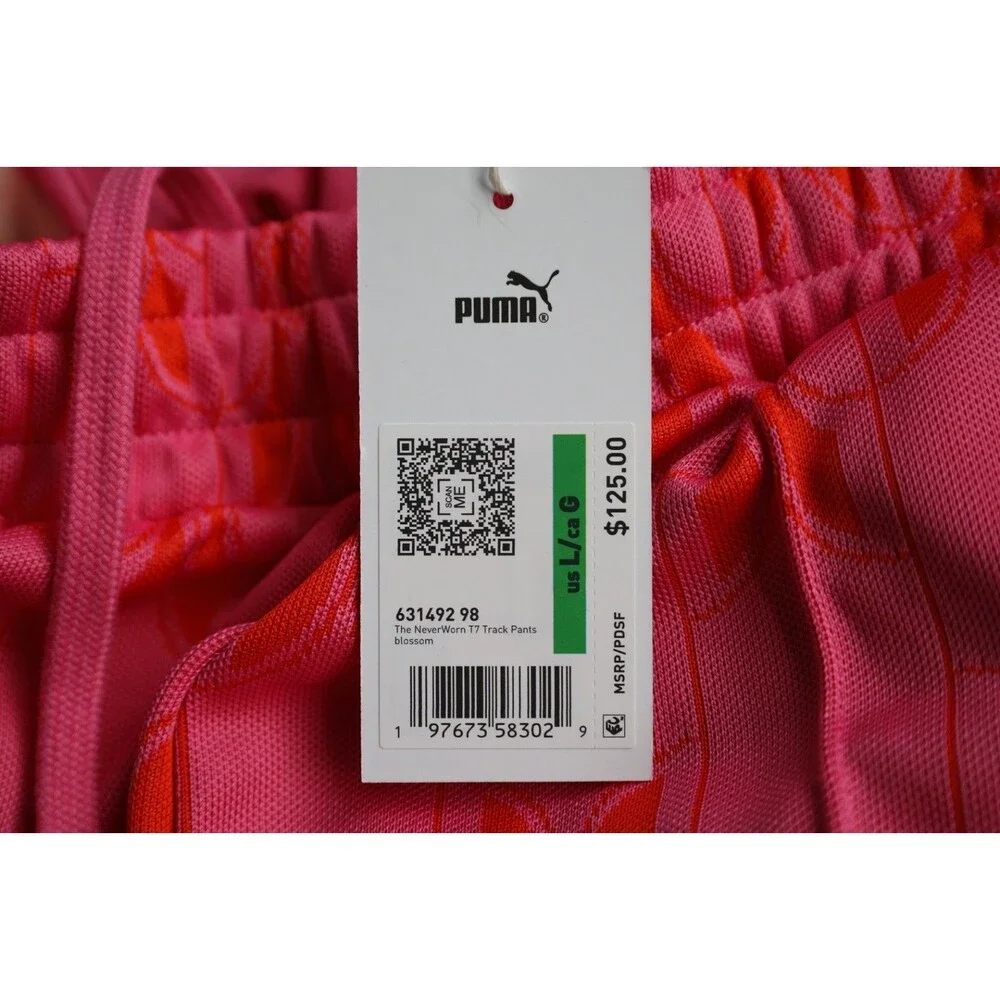PUMA NeverWorn V T7 Track Pants Men's L Blossom Pink 631492-98 NWT $125